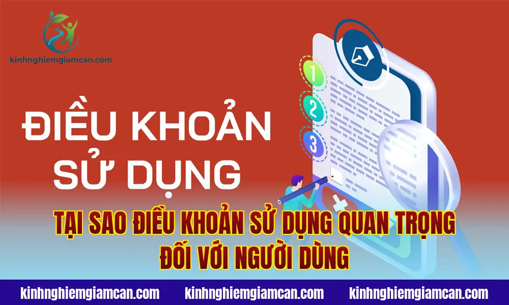 Tại sao điều khoản sử dụng quan trọng đối với người dùng