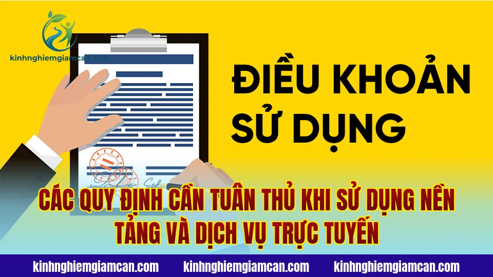 Các quy định cần tuân thủ khi sử dụng nền tảng và dịch vụ trực tuyến