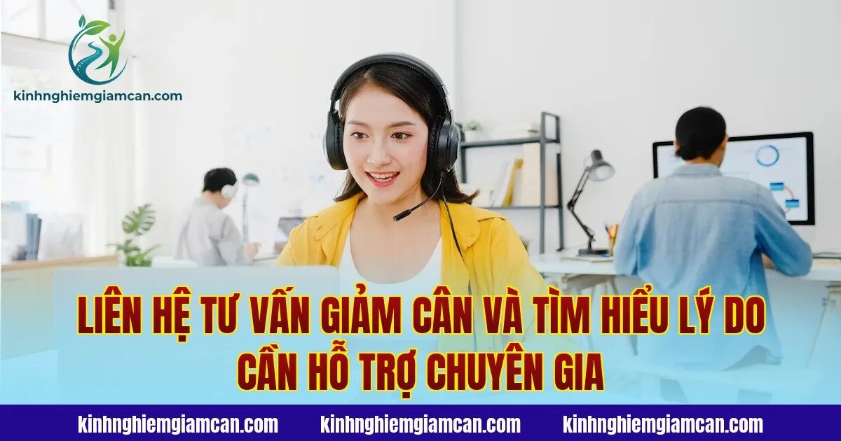 Liên hệ tư vấn giảm cân và tìm hiểu lý do cần hỗ trợ chuyên gia