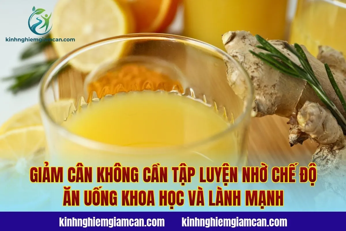 Giảm cân không cần tập luyện nhờ chế độ ăn uống khoa học và lành mạnh