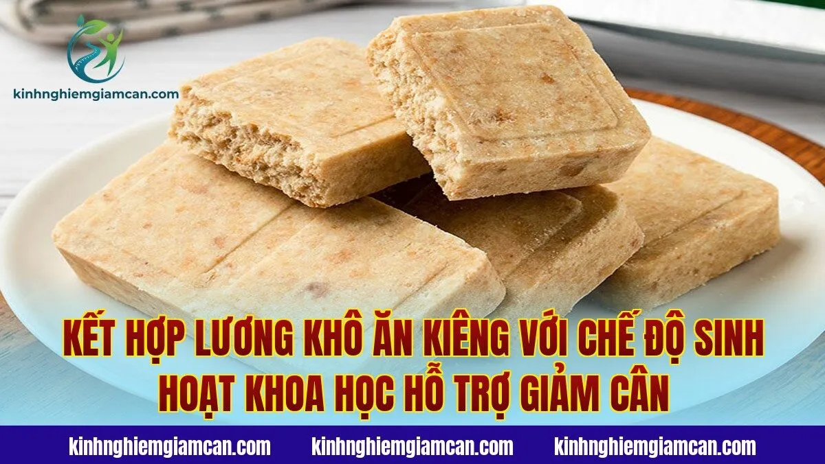 Kết hợp lương khô ăn kiêng với chế độ sinh hoạt khoa học hỗ trợ giảm cân
